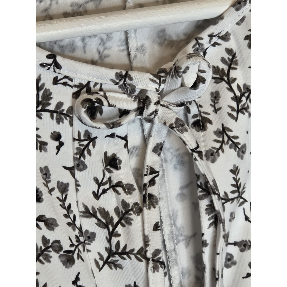 LOFT Floral Pintucked Bow Mini Pocket Dress SZ: XSM NWT - Picture 4 of 7
